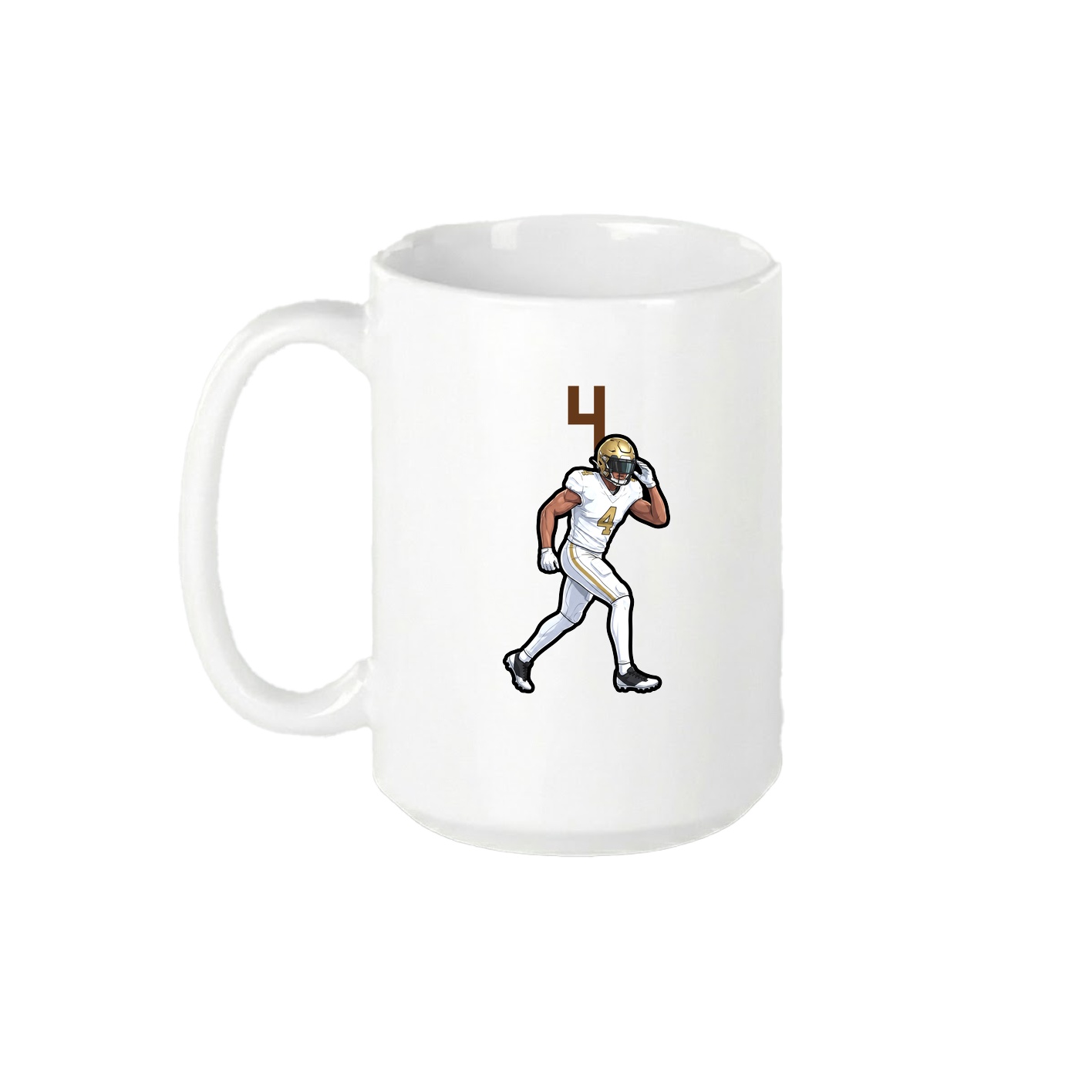 15oz Coffee Mug — Number Top in White