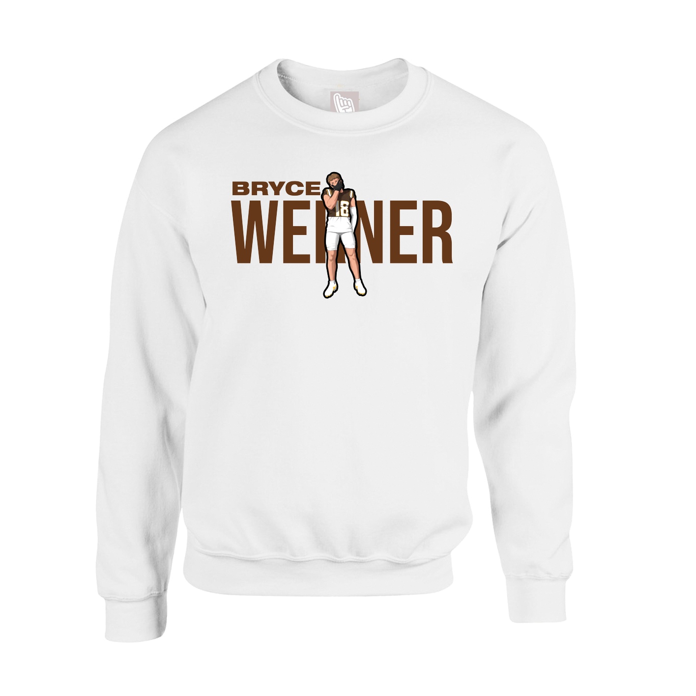 Fleece Crew — Player Name in White