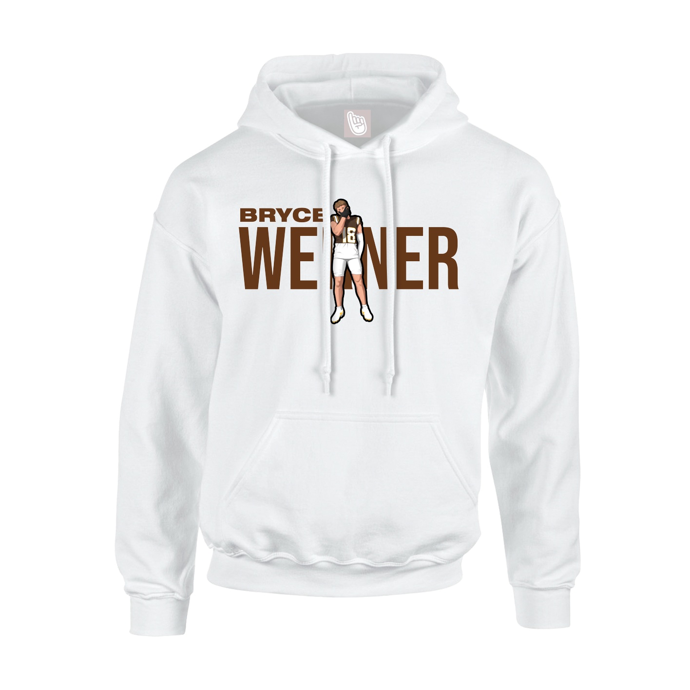Youth Hoodie — Player Name in White