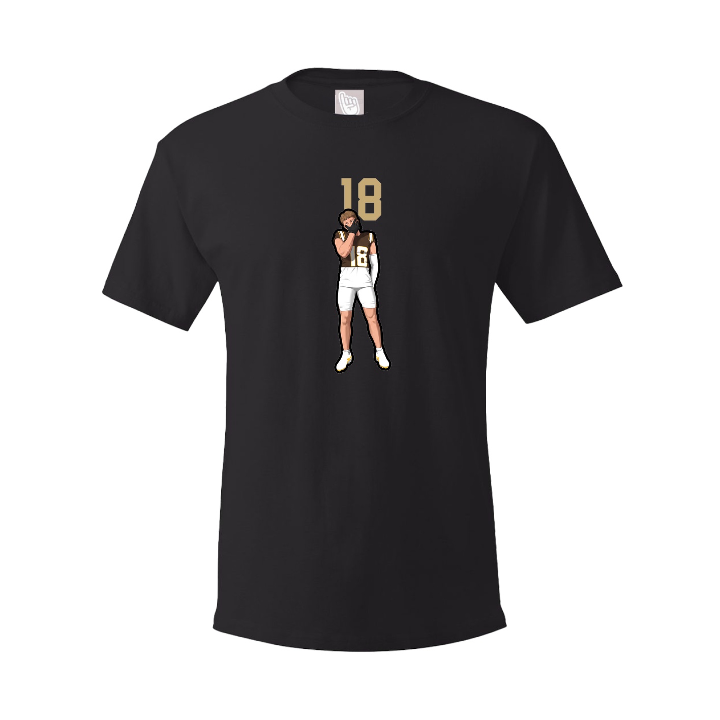 Youth Tee — Number Top in Black