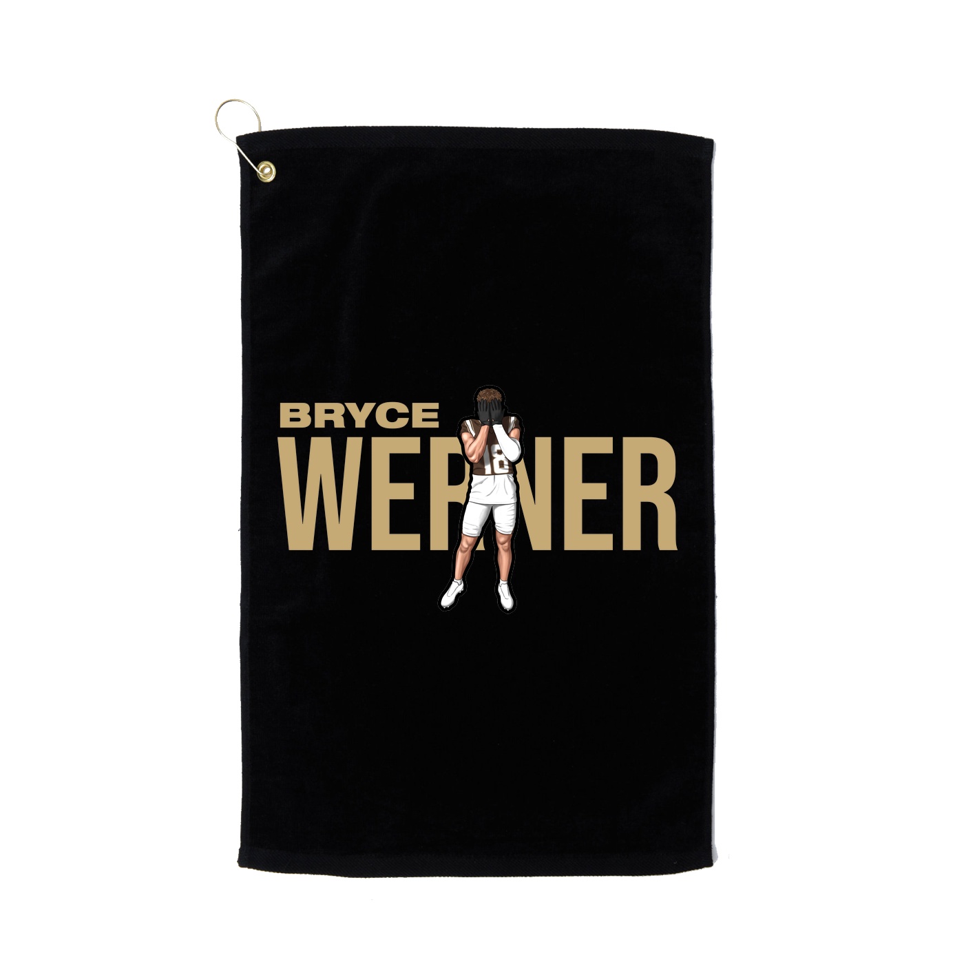 Golf Towel — Player Name in Black
