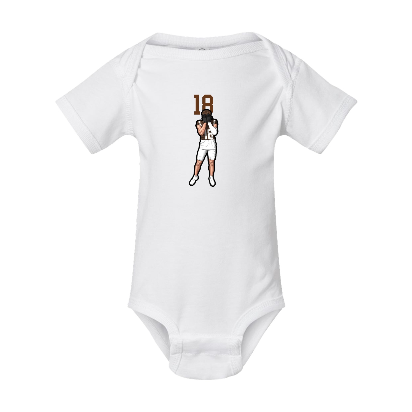 Baby Onesie — Number Top in White