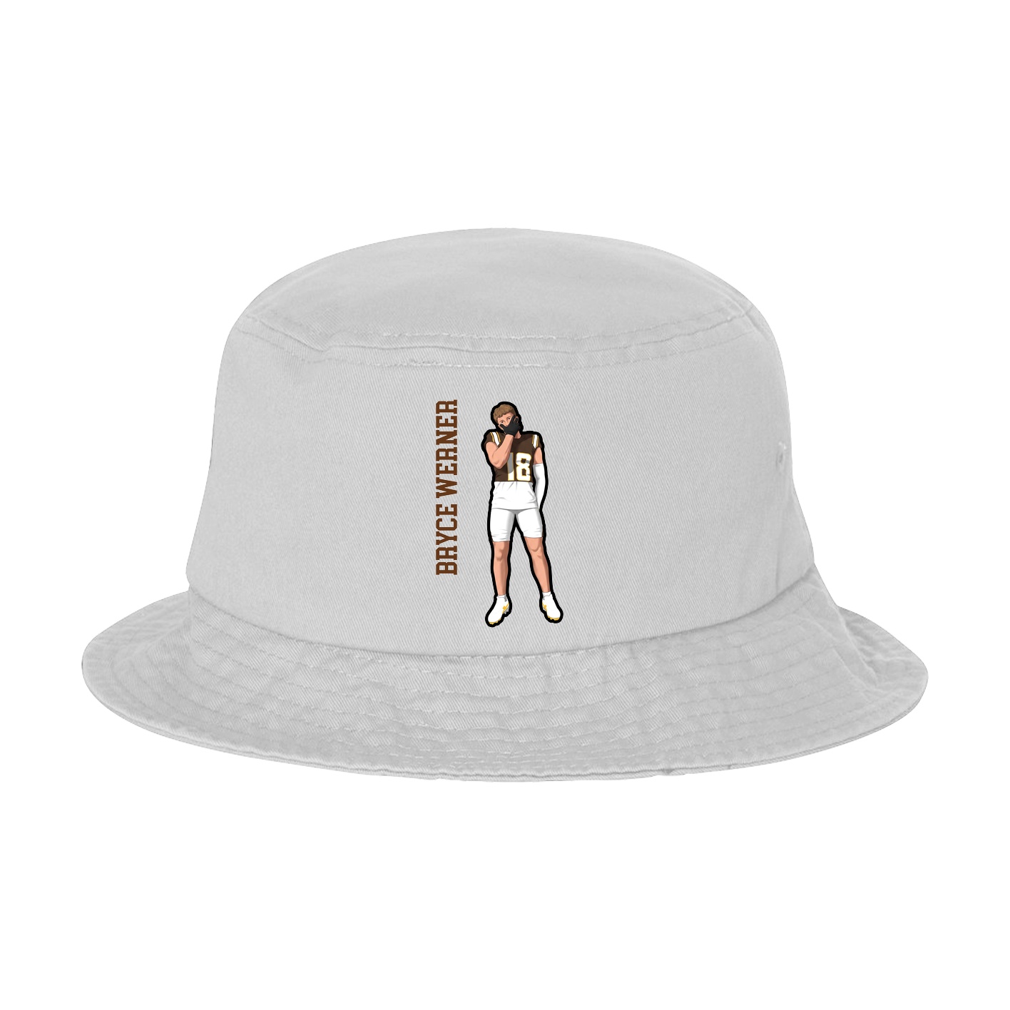 Bucket Cap — Name Vertical in White