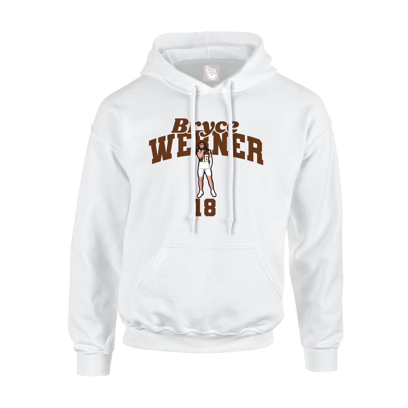 Youth Hoodie — Signature Arch in White