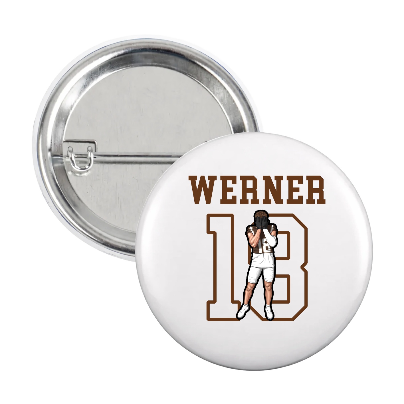 Game Day Button — Shirsey in White