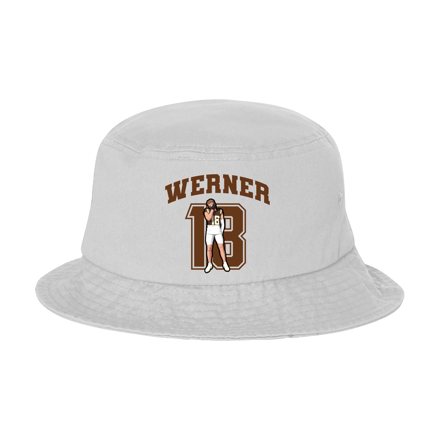 Bucket Cap — Number in White