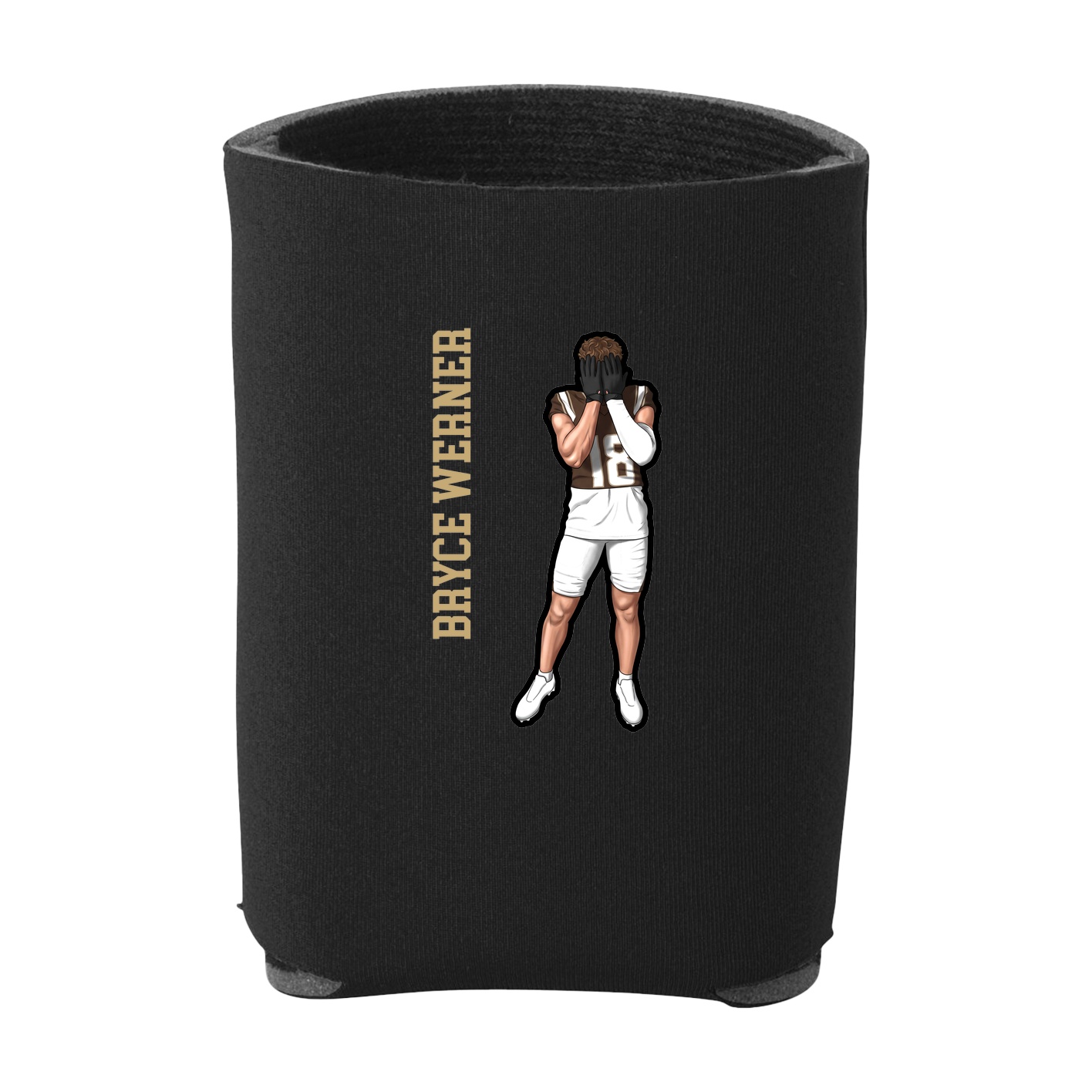 Can Holder — Name Vertical in Black