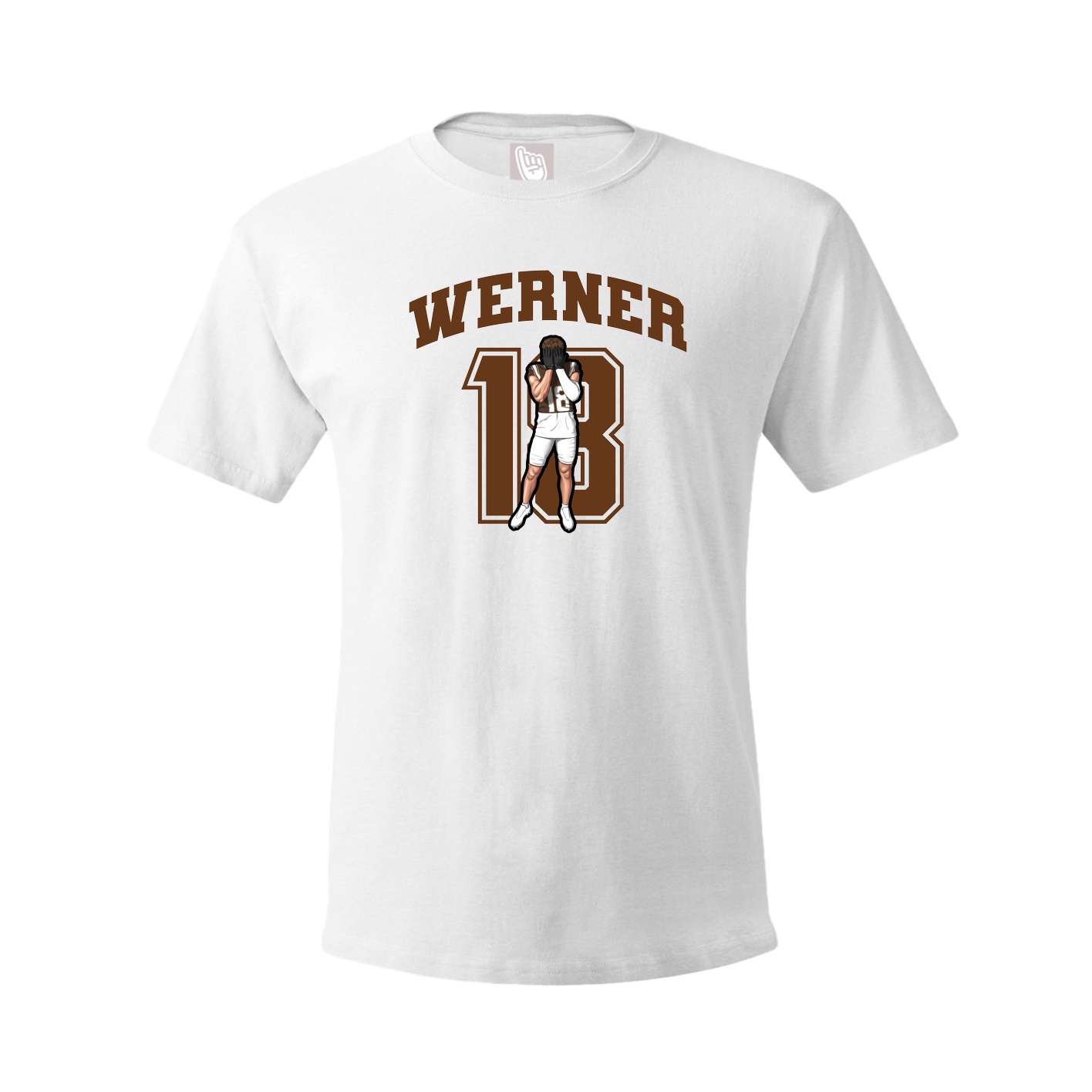 Youth Tee — Number in White