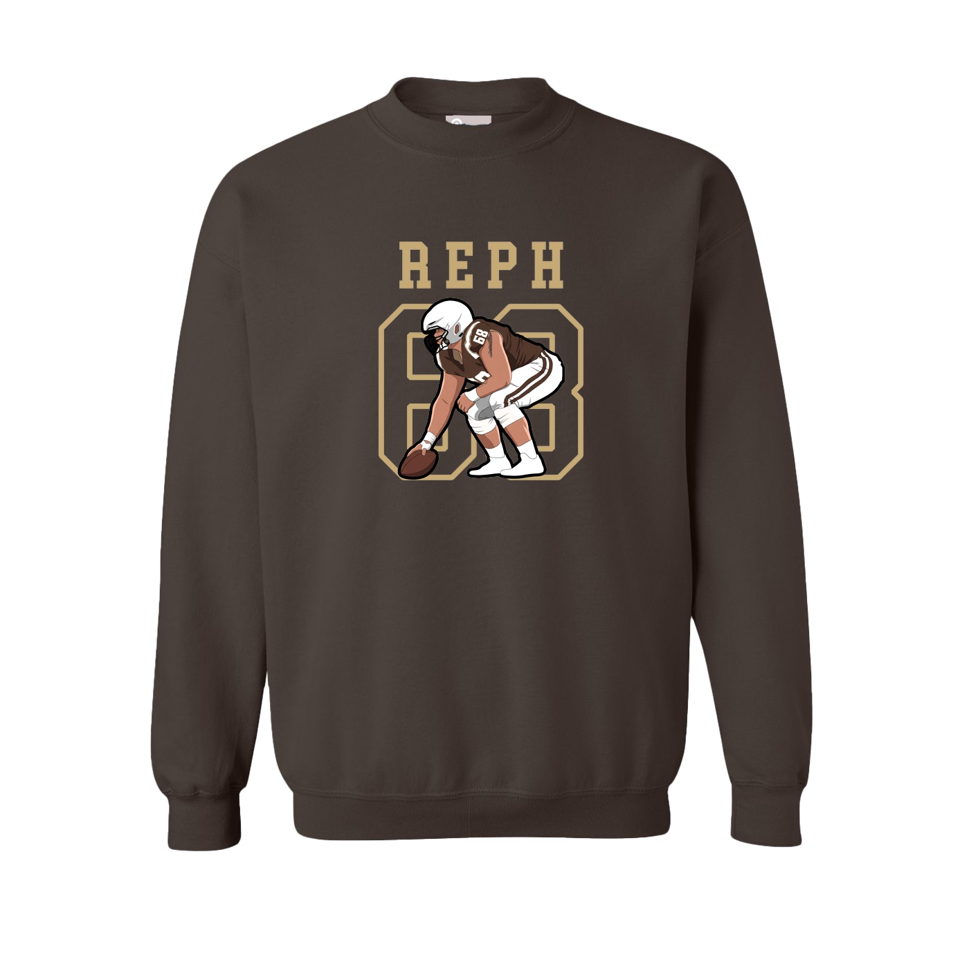 Fleece Crew — Shirsey in Brown