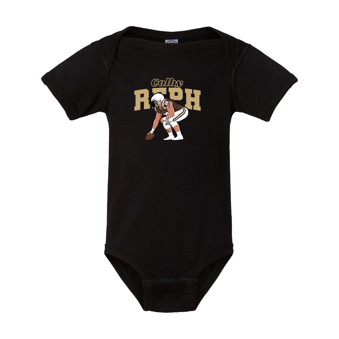 Baby Onesie — Name Arch in Black