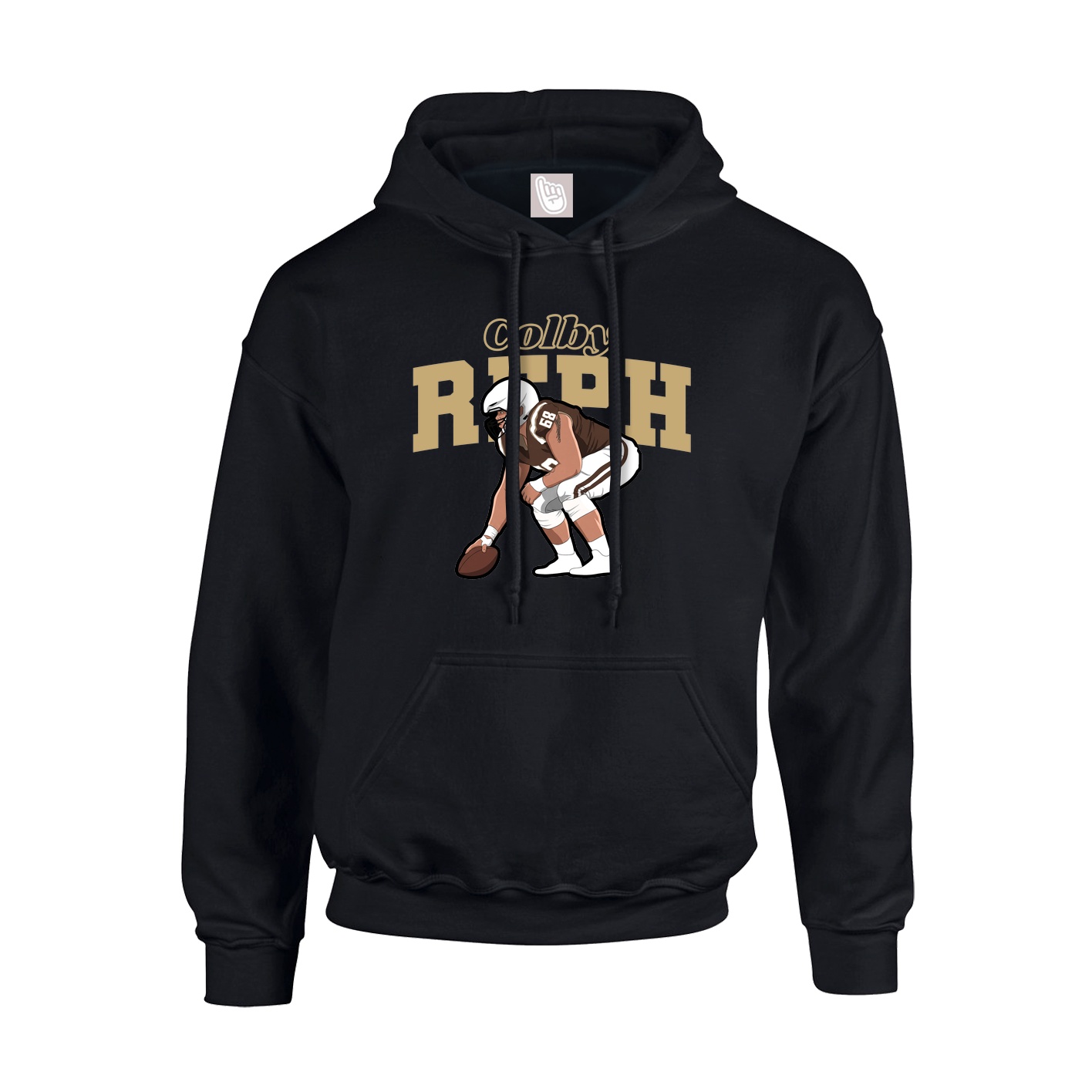 Hoodie — Name Arch in Black