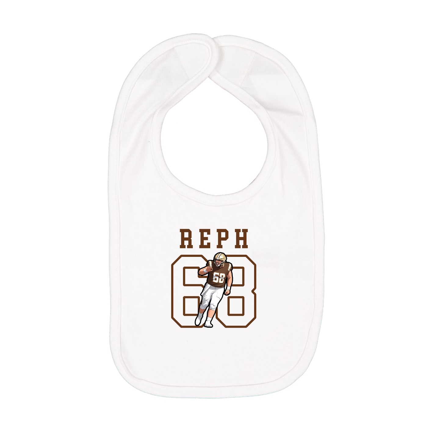 Infant Bib — Shirsey in White