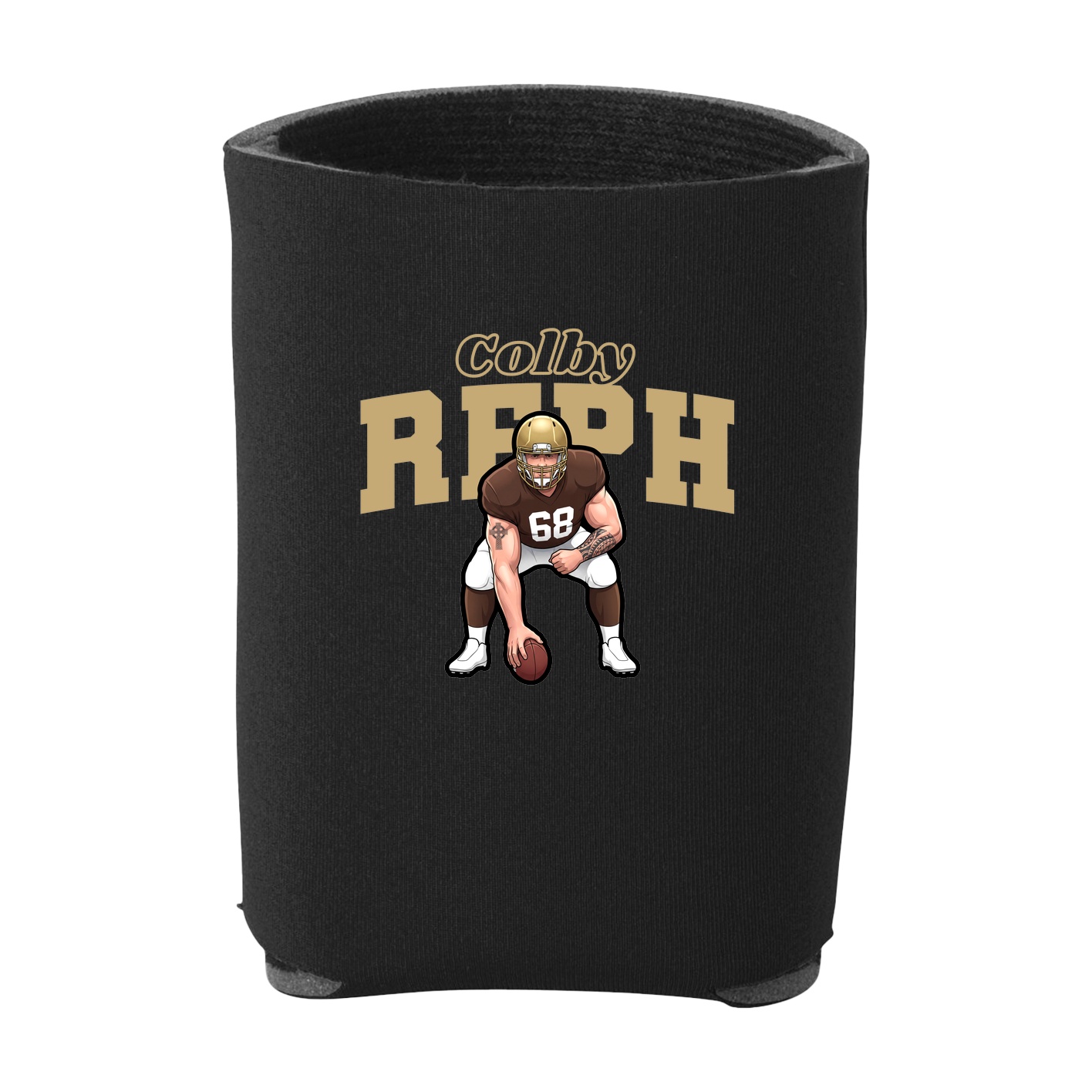 Can Holder — Name Arch in Black