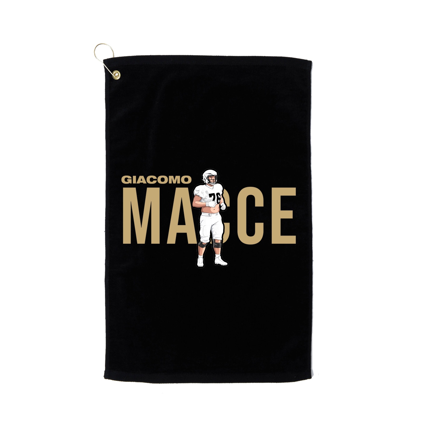 Golf Towel — Player Name in Black