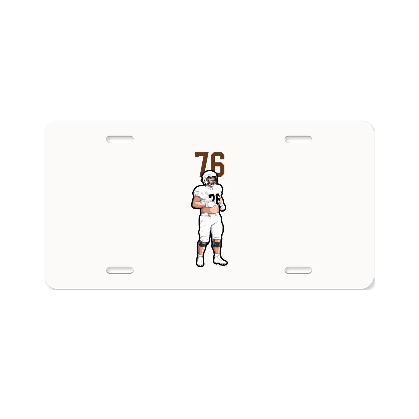License Plate — Number Top in Classic