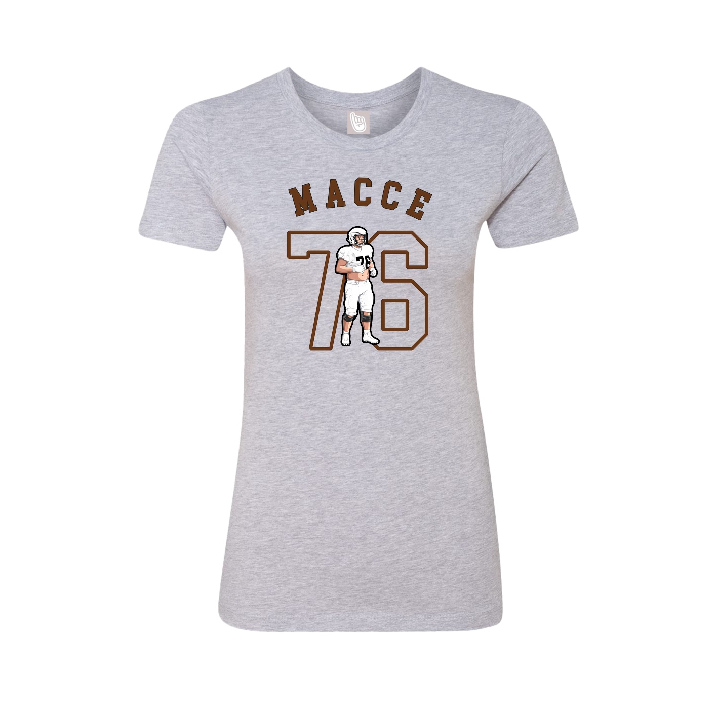 Fitted Women's Tee — Shirsey Arch in Grey