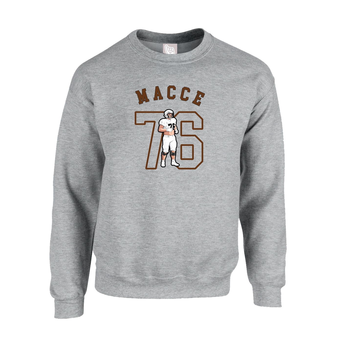 Fleece Crew — Shirsey Arch in Grey
