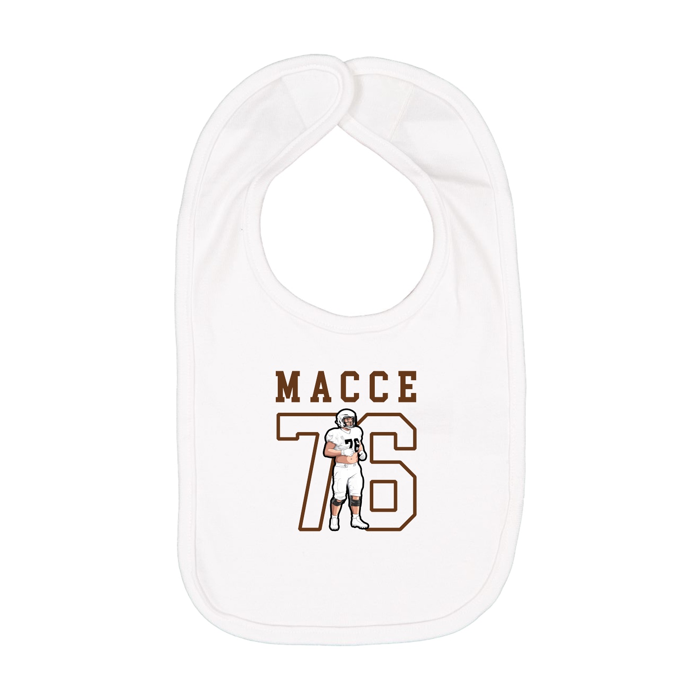 Infant Bib — Shirsey in White