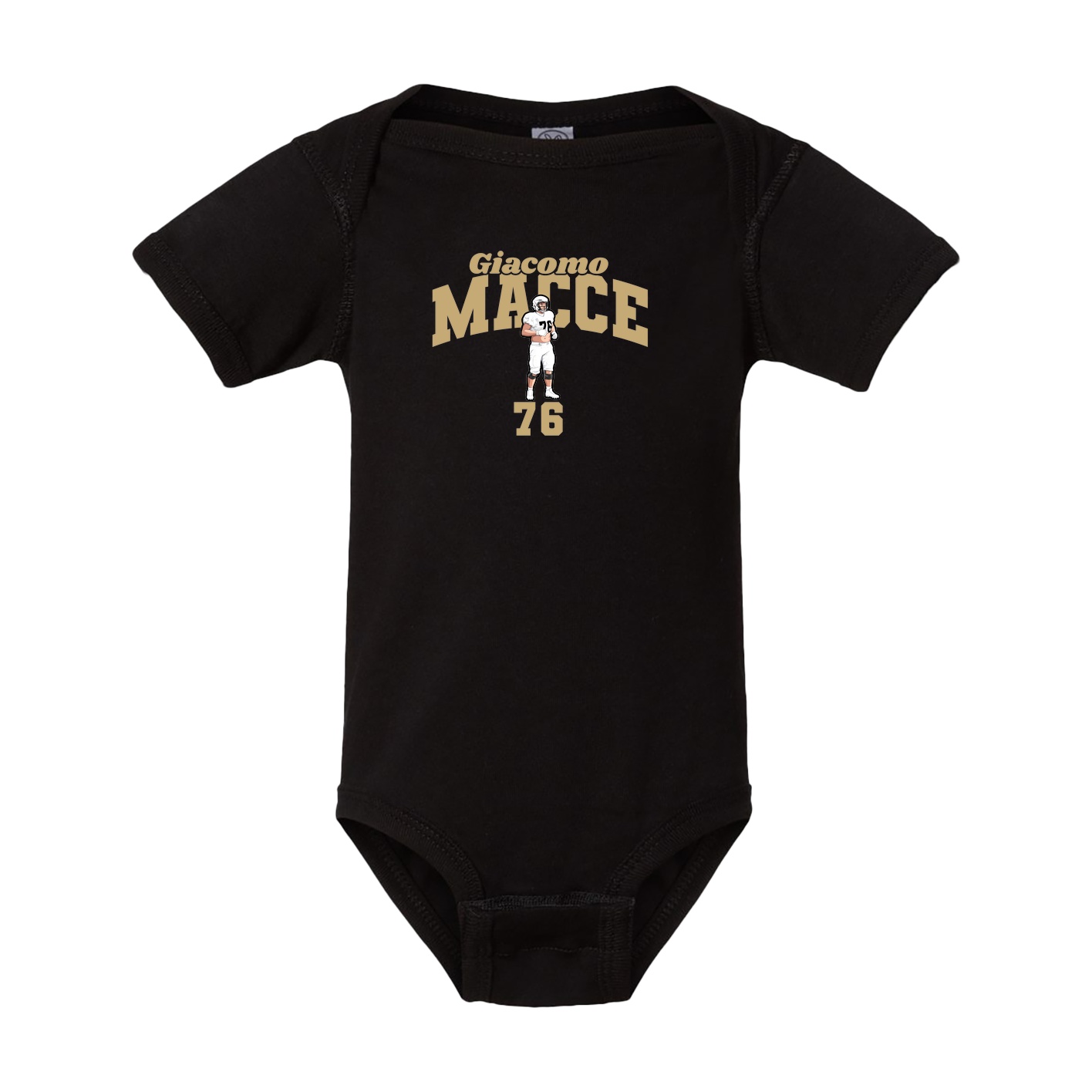 Baby Onesie — Signature Arch in Black