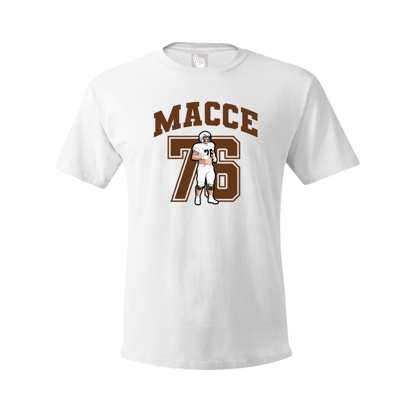 Youth Tee — Number in White