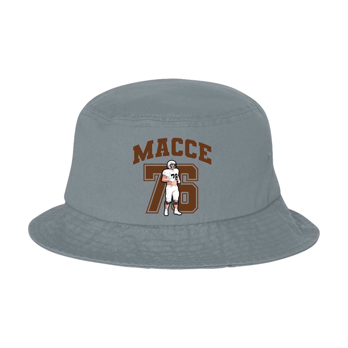 Bucket Cap — Number in Grey
