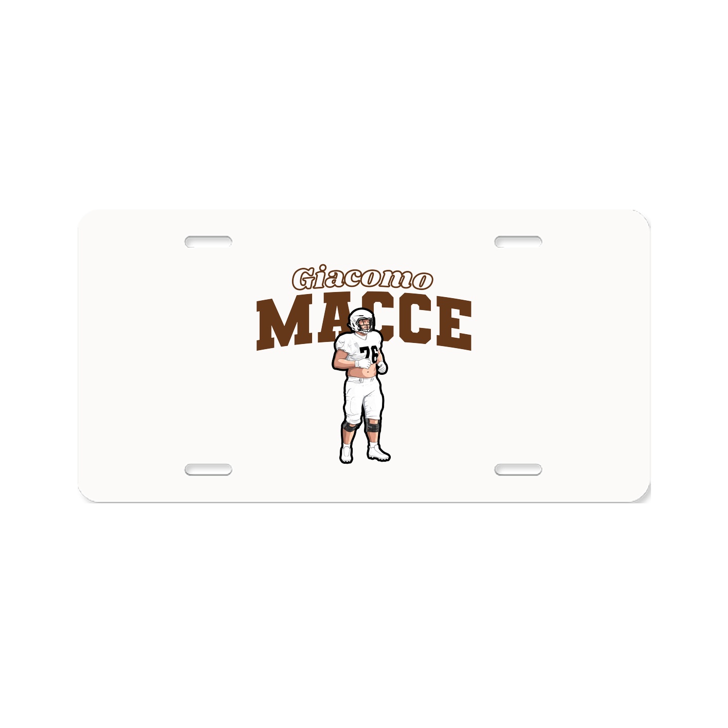 License Plate — Name Arch in Classic