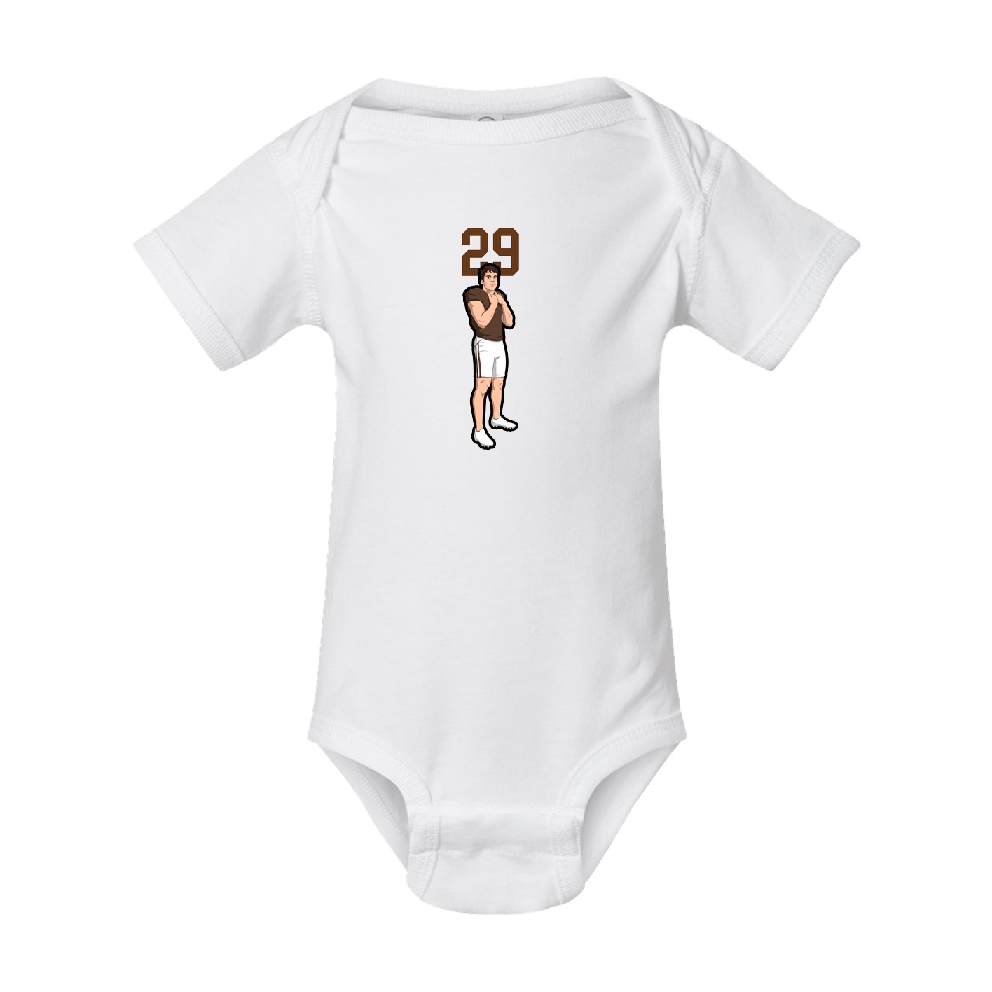 Baby Onesie — Number Top in White