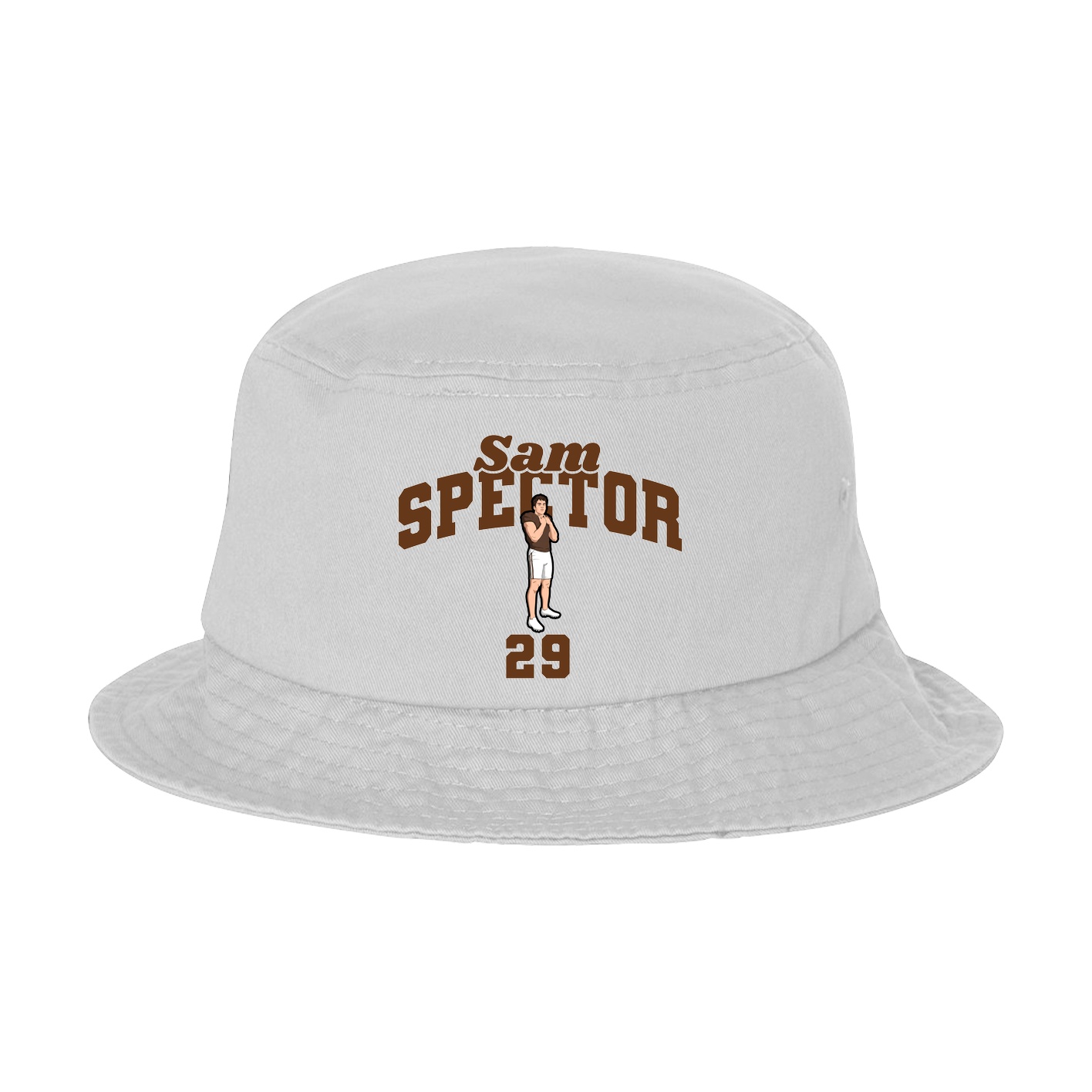 Bucket Cap — Signature Arch in White