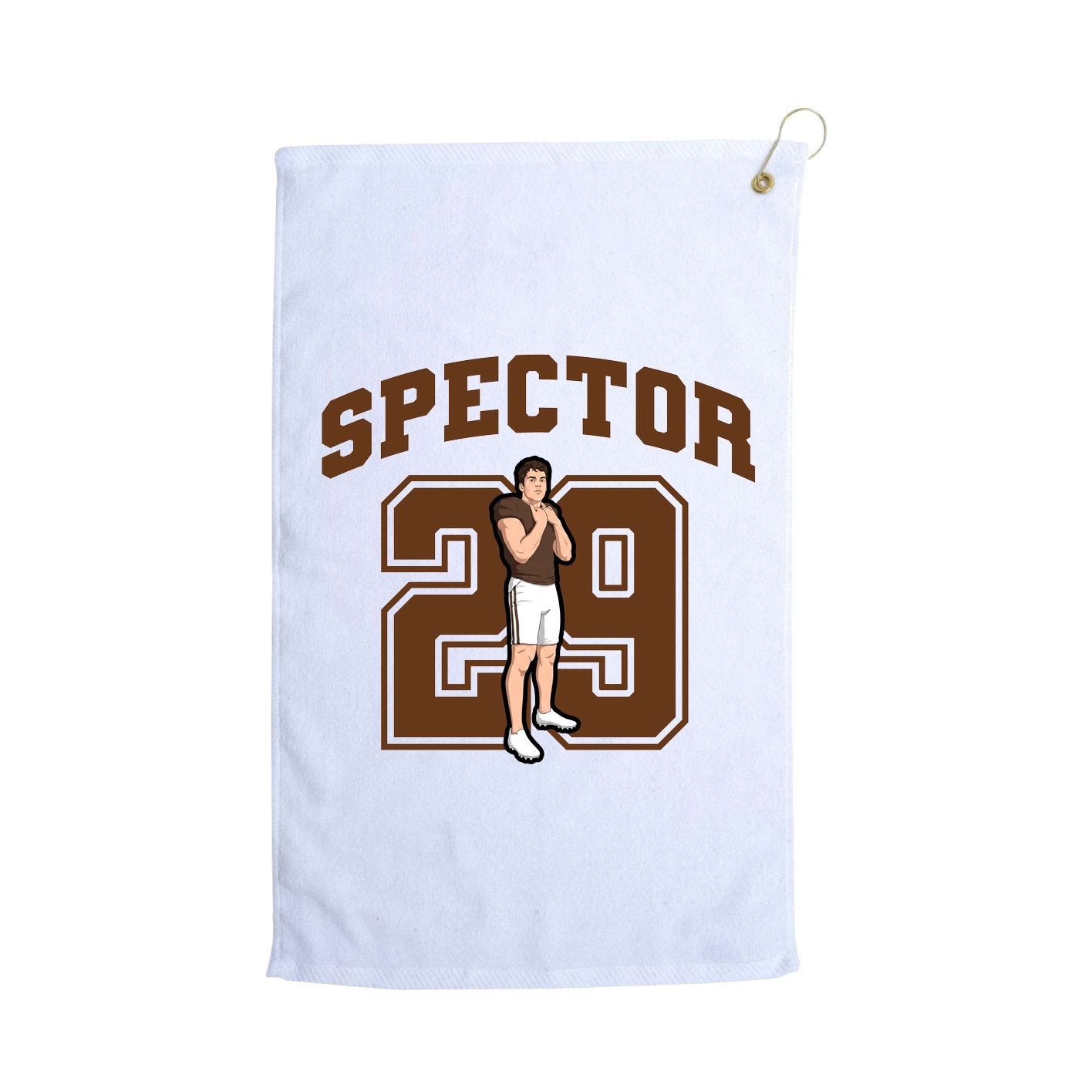 Golf Towel — Number in White