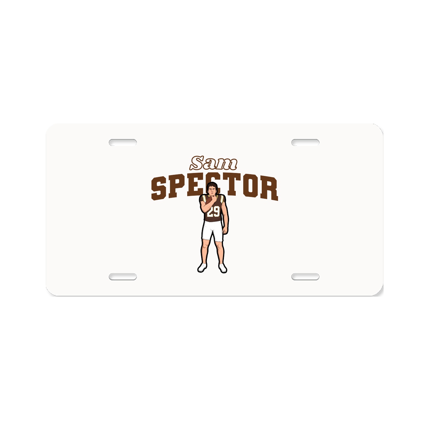 License Plate — Name Arch in Classic