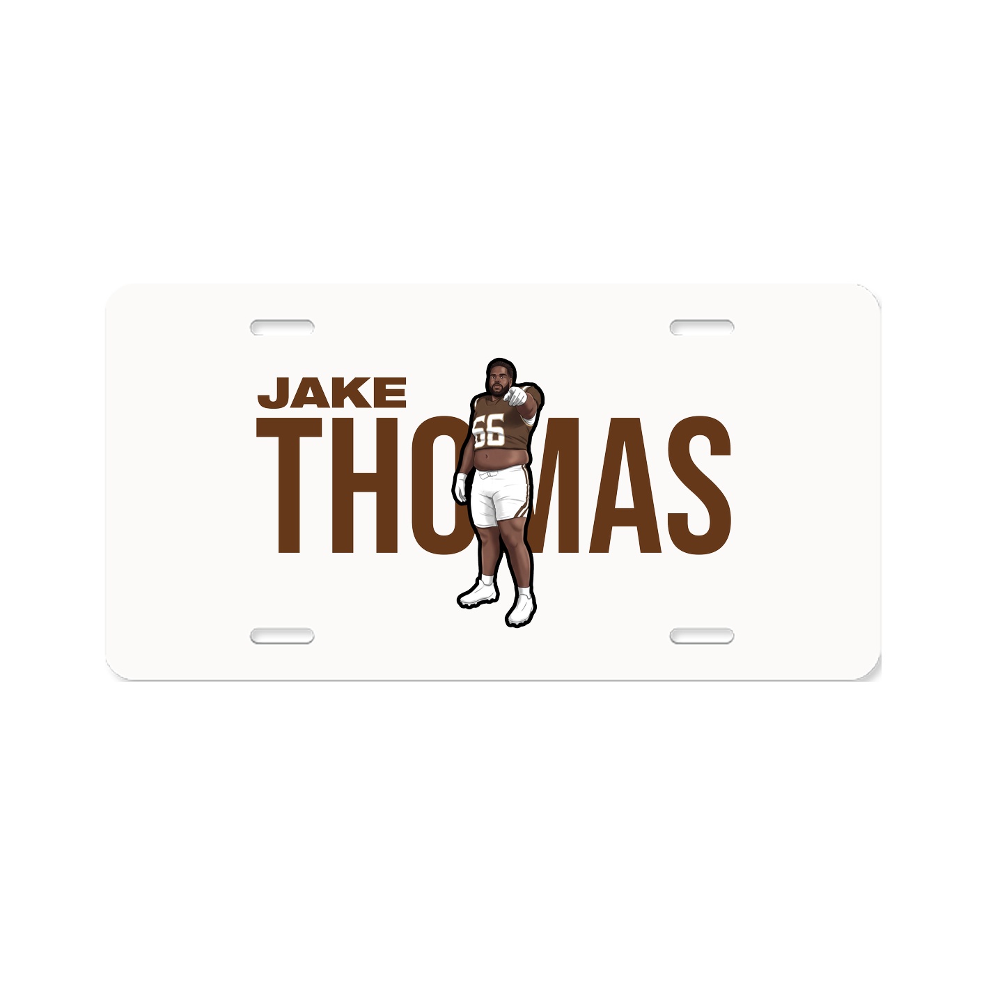 License Plate — Player Name in Classic