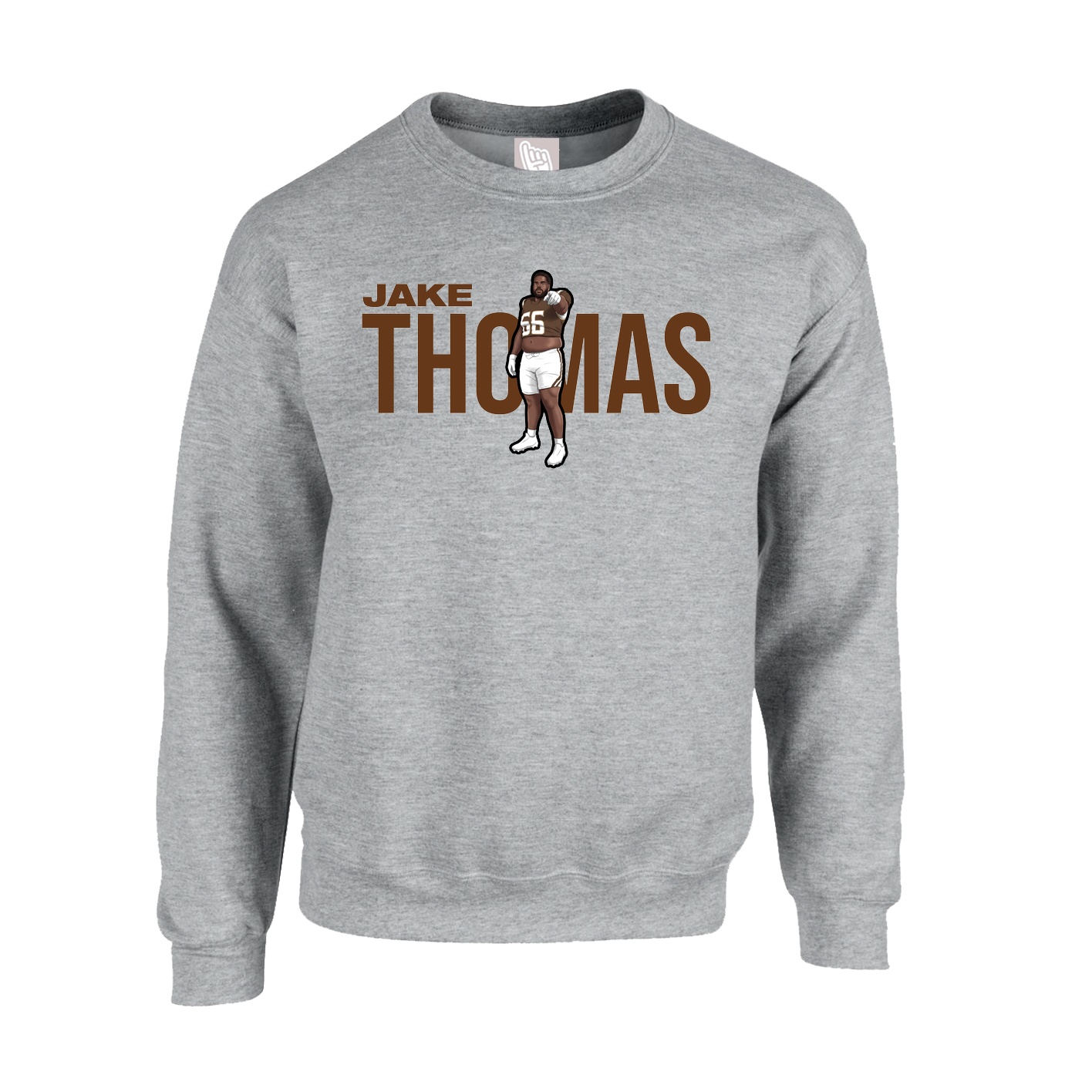 Fleece Crew — Player Name in Grey