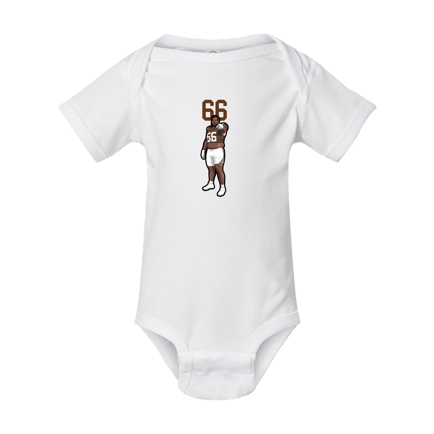 Baby Onesie — Number Top in White