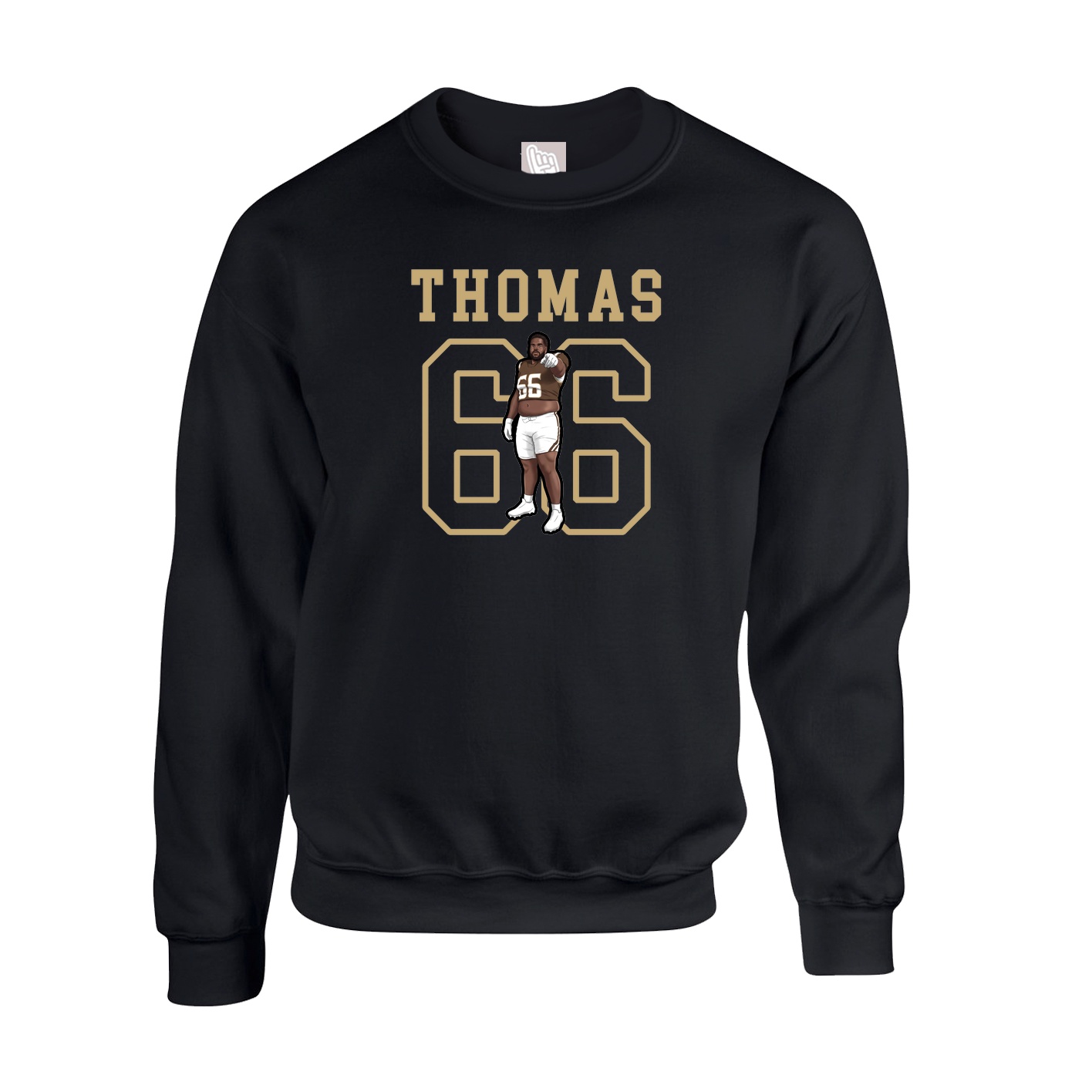 Fleece Crew — Shirsey in Black
