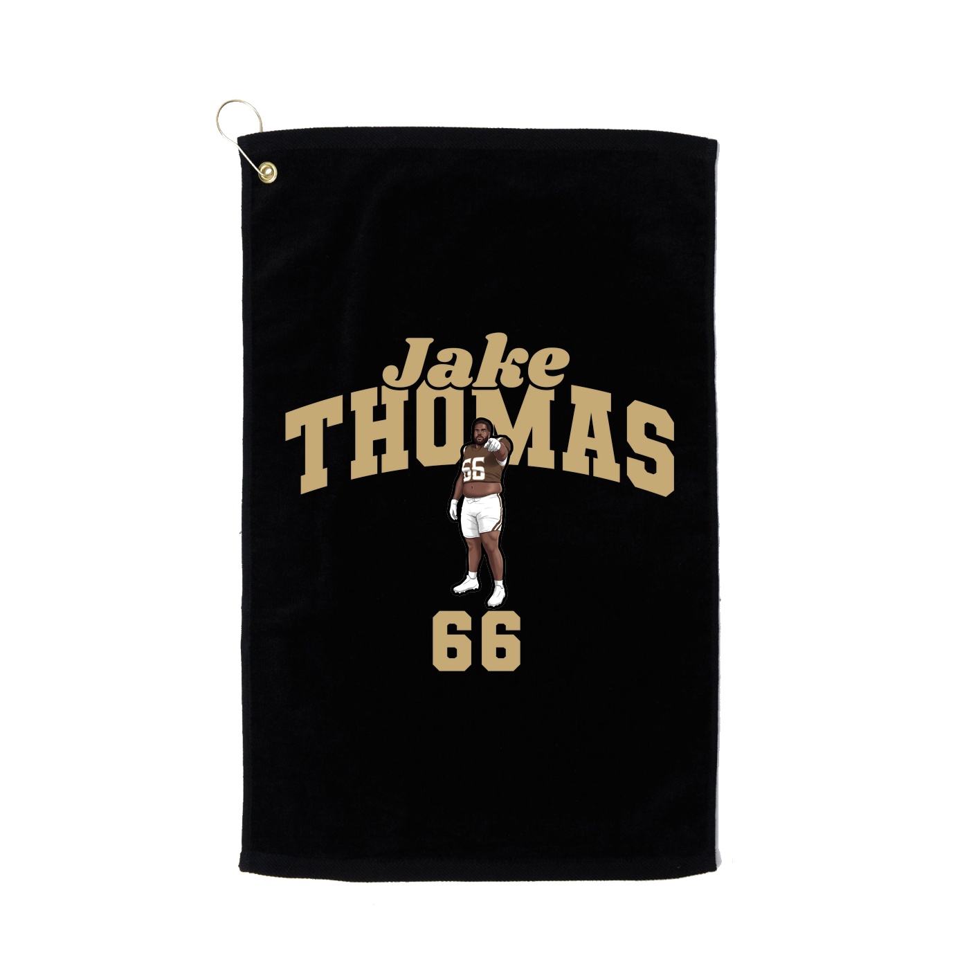 Golf Towel — Signature Arch in Black