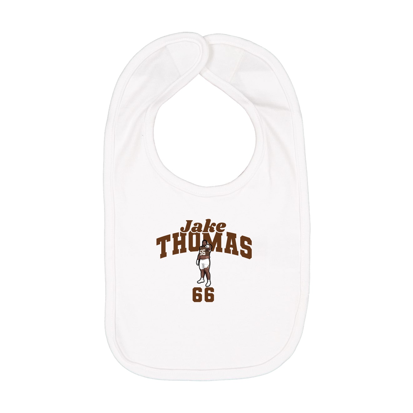 Infant Bib — Signature Arch in White