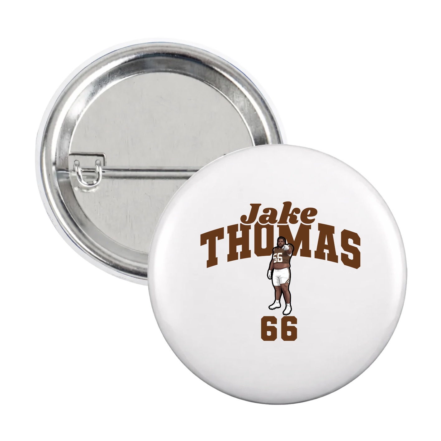 Game Day Button — Signature Arch in White