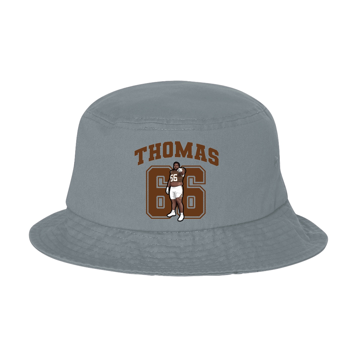 Bucket Cap — Number in Grey