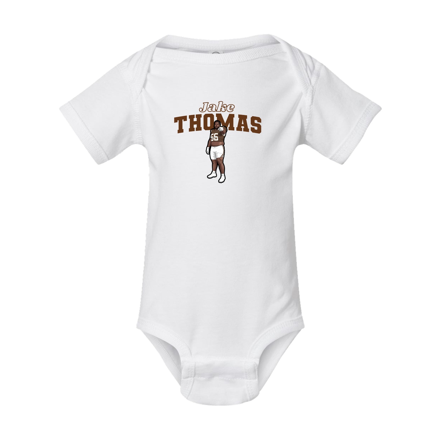 Baby Onesie — Name Arch in White