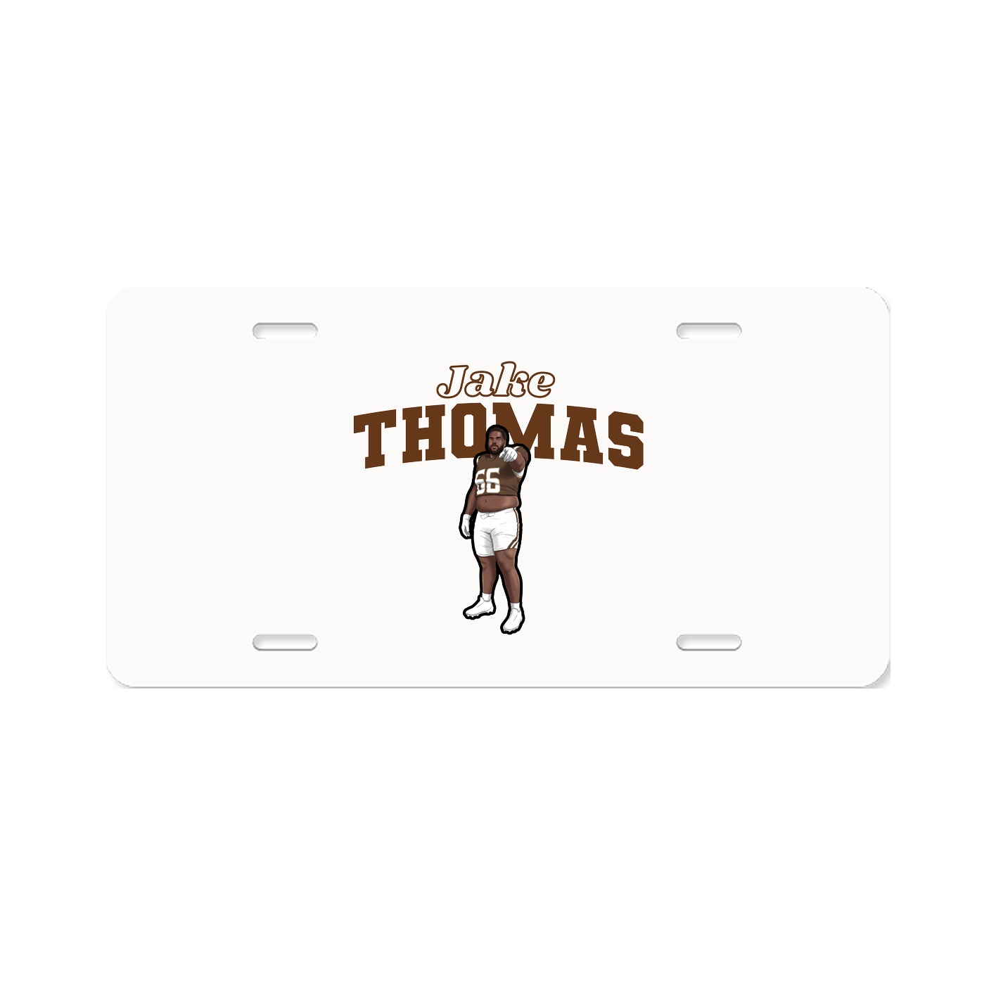 License Plate — Name Arch in Classic