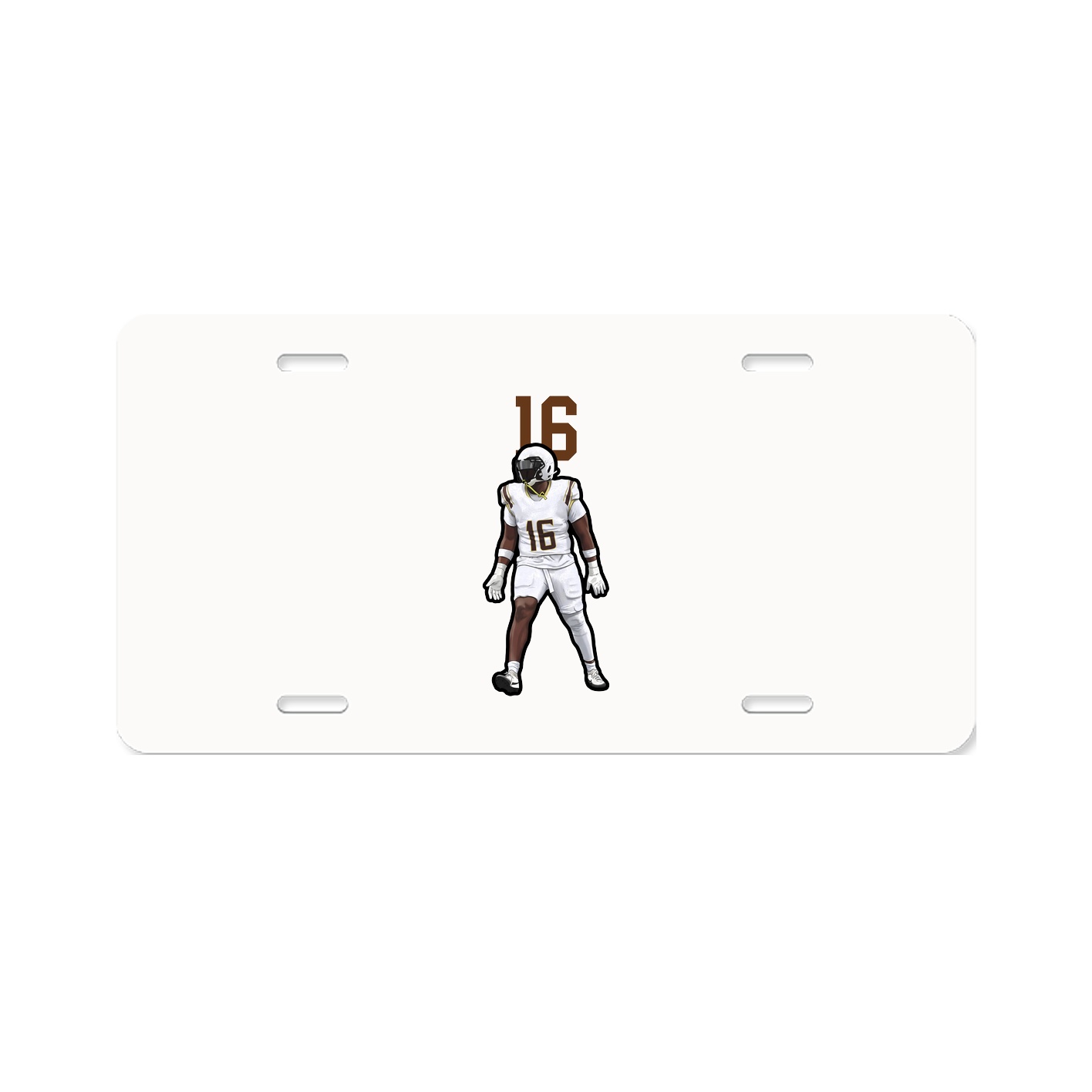 License Plate — Number Top in Classic
