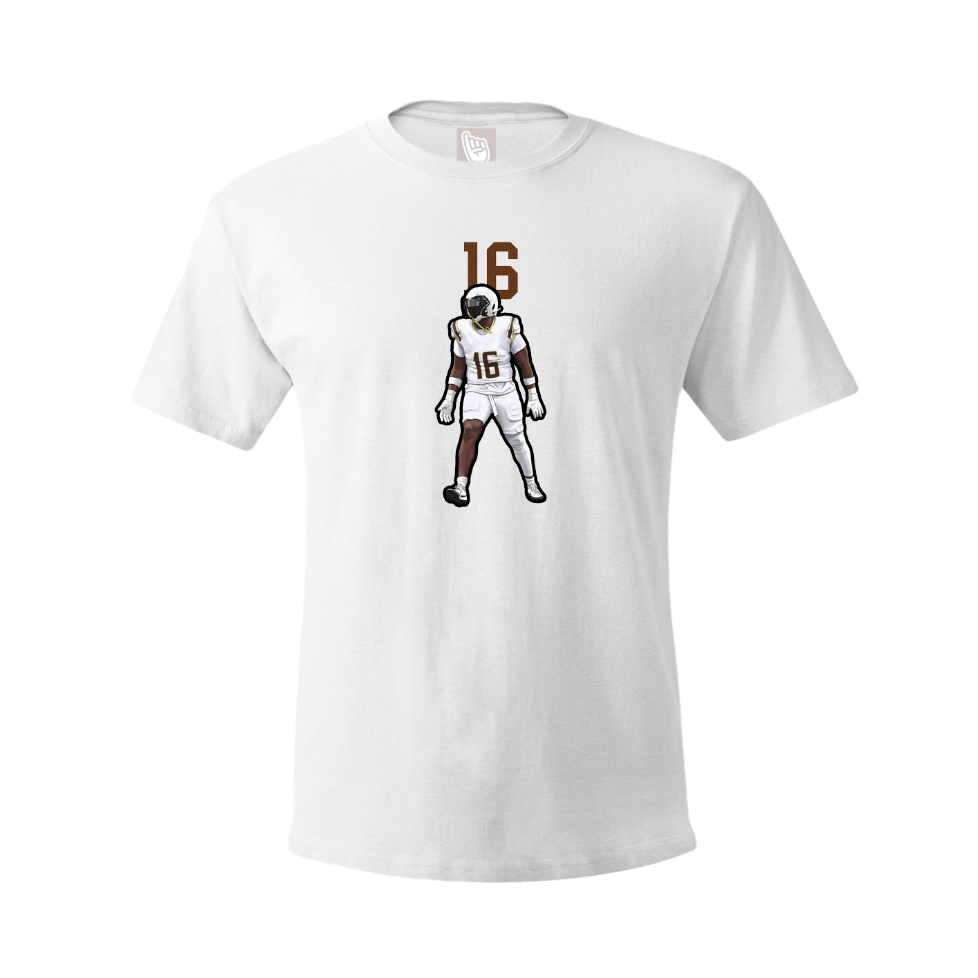 Youth Tee — Number Top in White