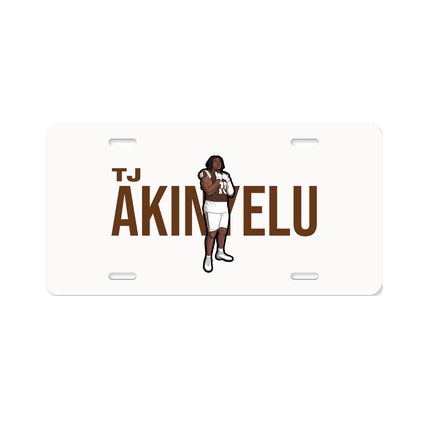 License Plate — Player Name in Classic