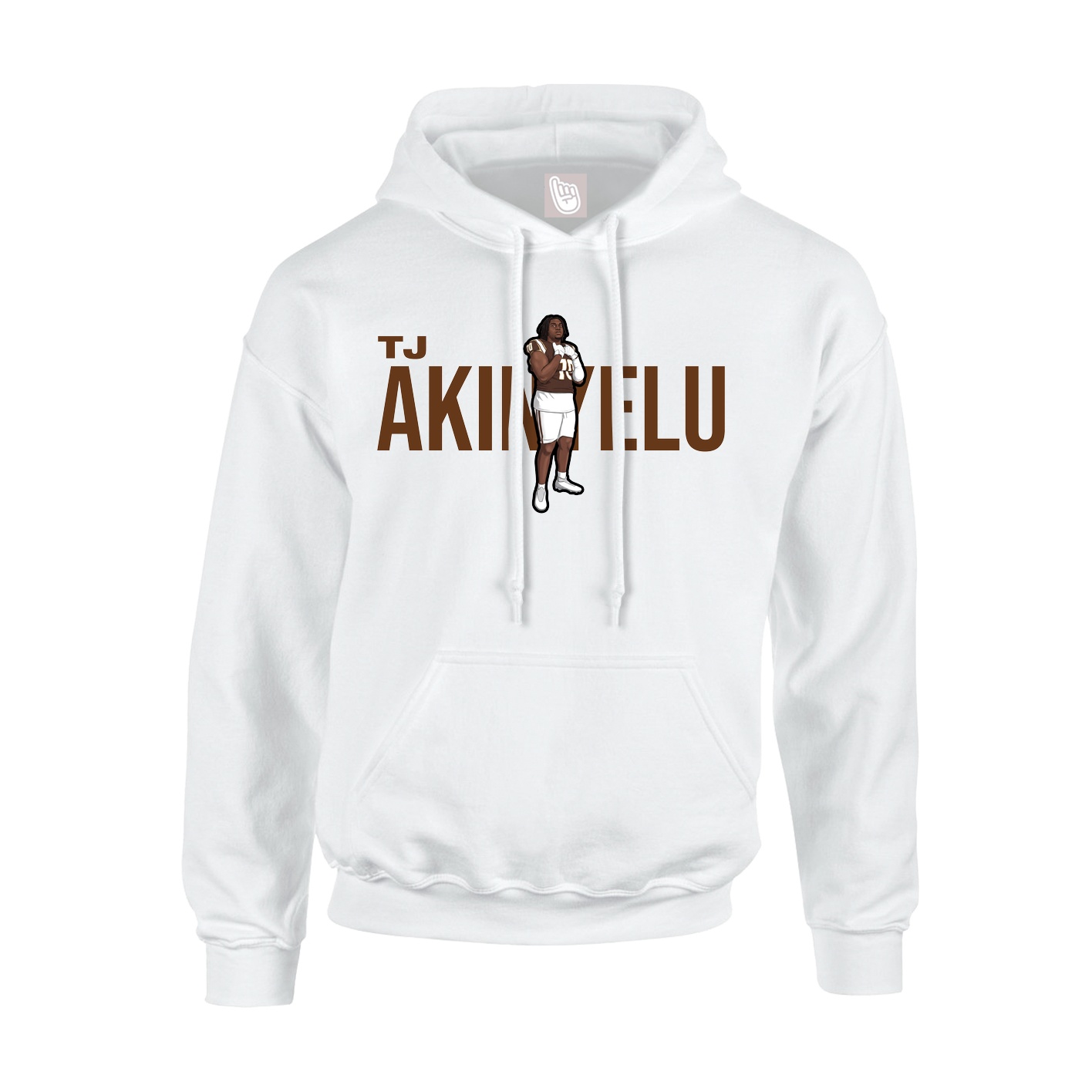 Youth Hoodie — Player Name in White