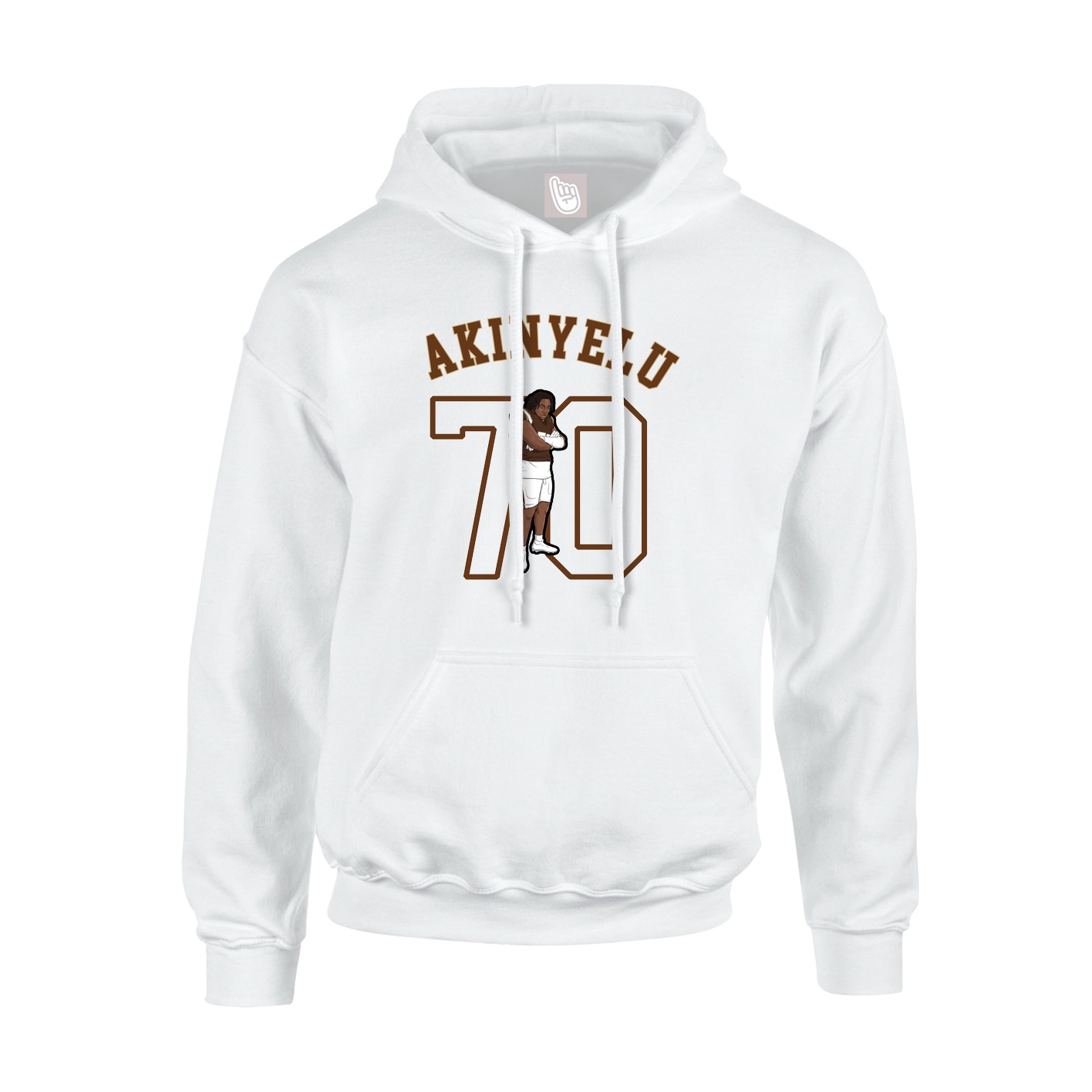 Youth Hoodie — Shirsey Arch in White