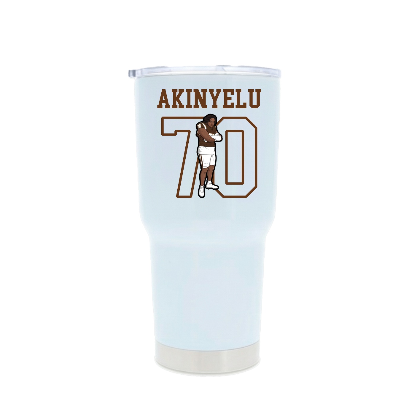 30oz Stainless Steel Tumbler — Shirsey in White