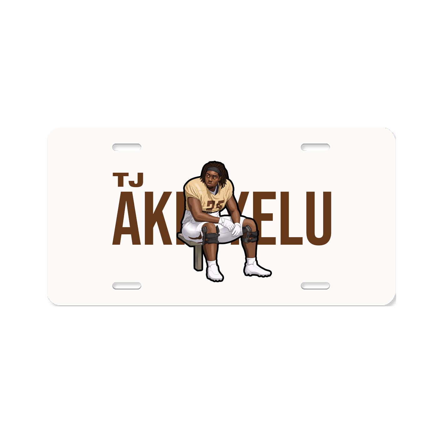 License Plate — Player Name in Classic