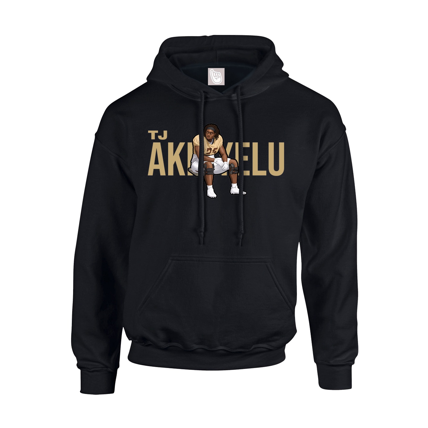 Youth Hoodie — Player Name in Black