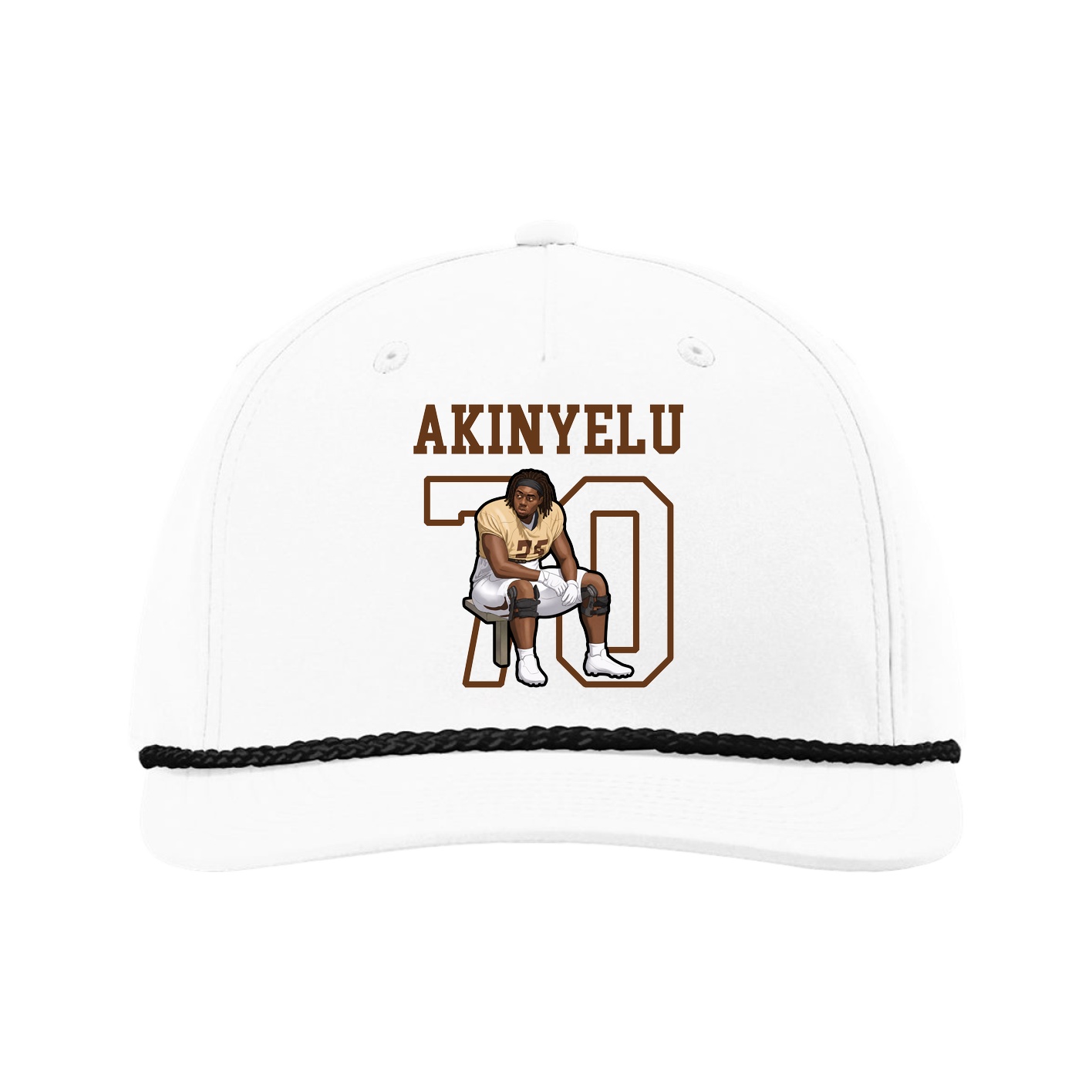 Five-Panel Classic Rope Cap — Shirsey in White