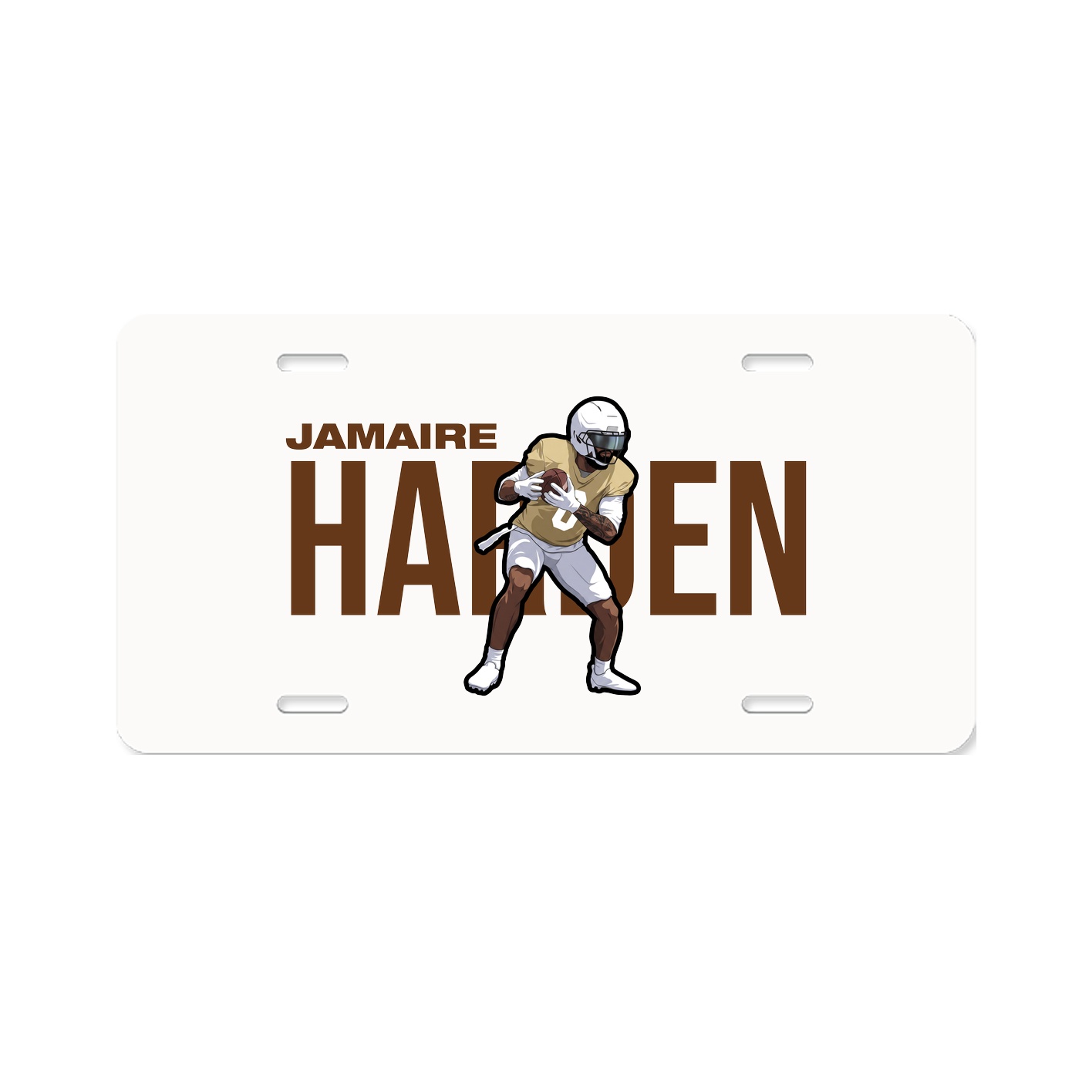 License Plate — Player Name in Classic